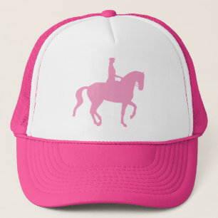 Piaffe Dressagehäst och ryttare (rosor) Keps