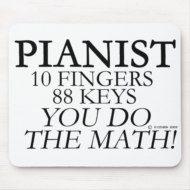 Pianist 10 Finger 88 Nycklar Musmatta (Framsidan)