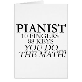 Pianist 10 Finger 88 Nycklar OBS Kort