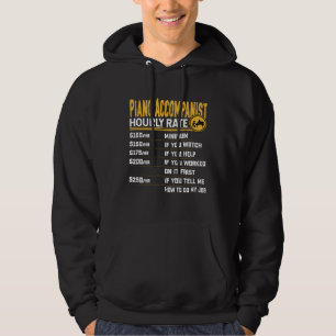 Pianist ackompanjatör timpris Pianist Piano Musi Hoodie