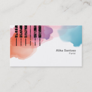 Pianist Affärskort Visitkort