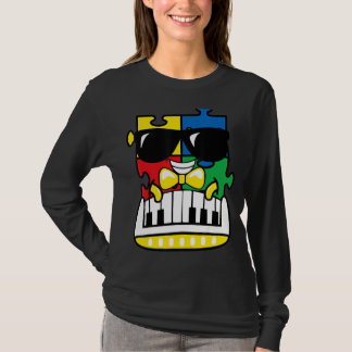 Pianist Autism Awareness Cute Piano Puzzle Biet B T Shirt