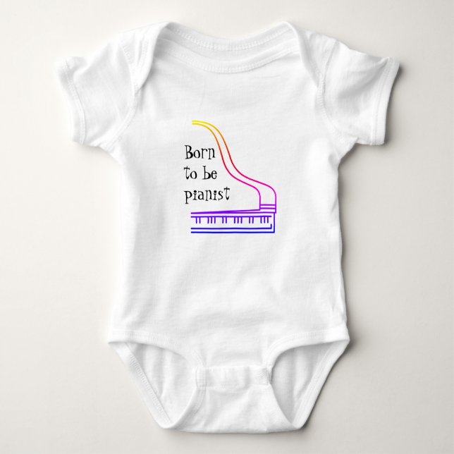 Pianist Baby Shirt av Syahikmah T (Framsida)