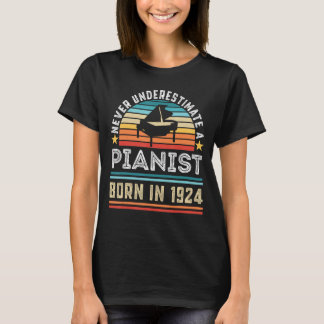 Pianist, född 1924, 100:e födelsedagen, Piano T Shirt