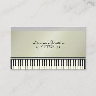 Pianist för musiker för tangentbord för visitkort