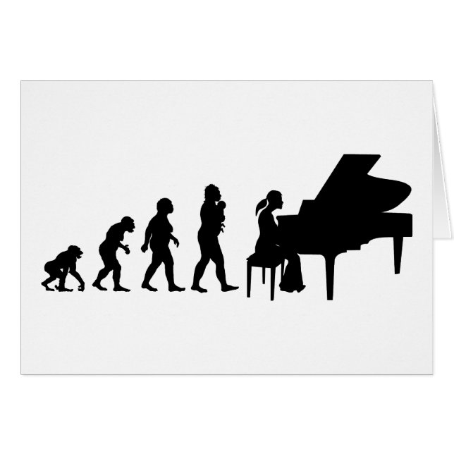 Pianist Hälsningskort (Framsidan Horizontal)