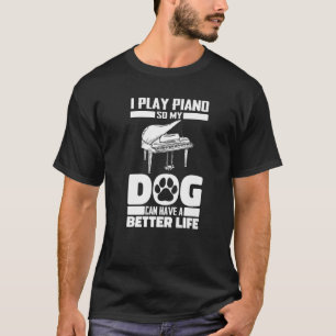 Pianist Hund Music - Musician Piano Premium T Shirt