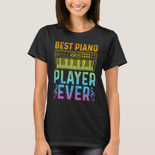 Pianist Keyboard Piano Spelare Bästa Piano Spela T Shirt