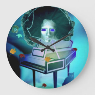 Pianist Meringue Wall Clock Stor Klocka
