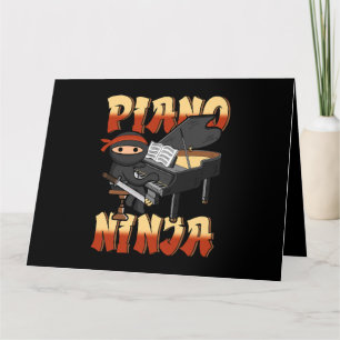 Pianist Music i Piano Japan Ninja Tangentbord Play Kort