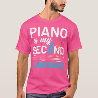 Pianist Musician Music Notes Treble Clef Piano T Shirt