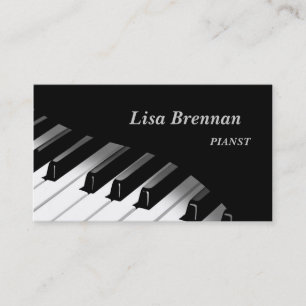 Pianist musiker, klassikerspelarevisitkort visitkort