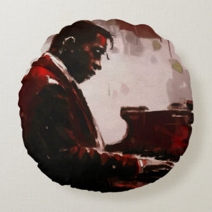 Pianist på nattklubb rund kudde