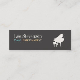 Pianist Piano Music Teacher Grand Piano Mini Visitkort