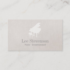 Pianist Piano Music Teacher Grand Piano Visitkort