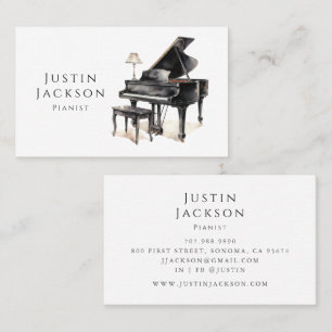 Pianist Piano Musician Teacher Visitkort