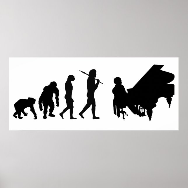 Pianist Piano Orchestra Composer Mozart-växeln Poster (Framsidan)