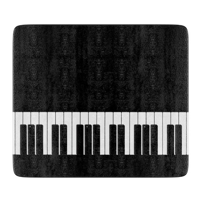 Pianist Piano Tangentbord Black and White Nycklar (Framsidan)