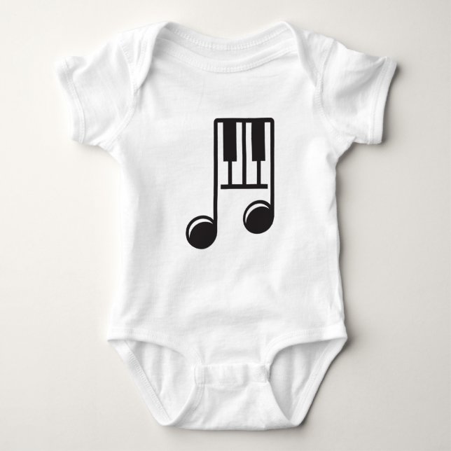 Pianist Piano Teacher Musical Note Art T Shirt (Framsida)