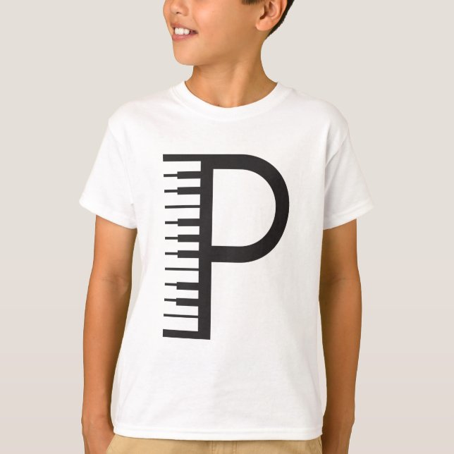 Pianist Piano Teacher Musical Note Design T Shirt (Framsida)