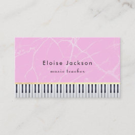 pianist rosa marble piano visitkort