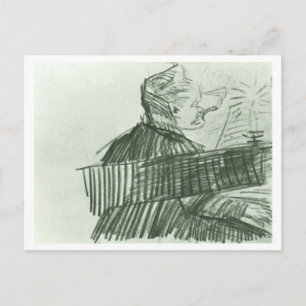 Pianist Vincent Van Gogh konst Vykort