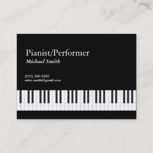 Pianist Visitkort