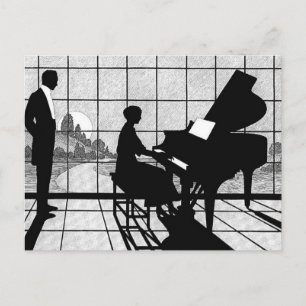 Pianist Vykort