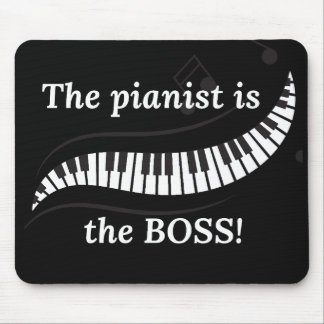 Pianisten är BOSS-musmattan Musmatta