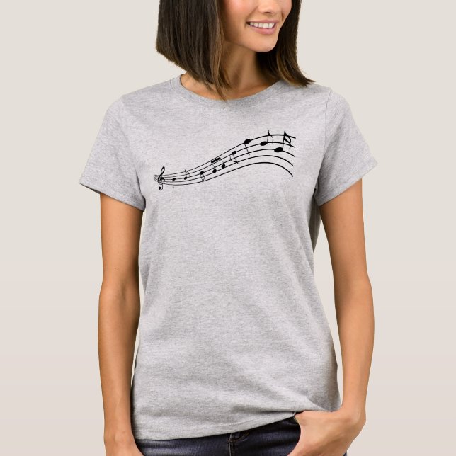 Pianister Sten 2 Musician's Tee Shirt (Framsida)