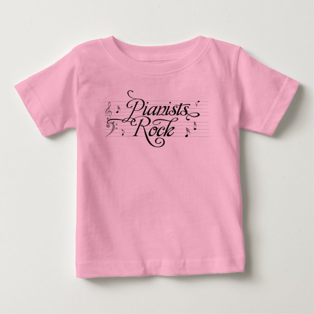 Pianists Sten Musician's Kids Tee Shirt (Framsida)