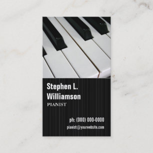 Pianiststreckvisitkort Visitkort
