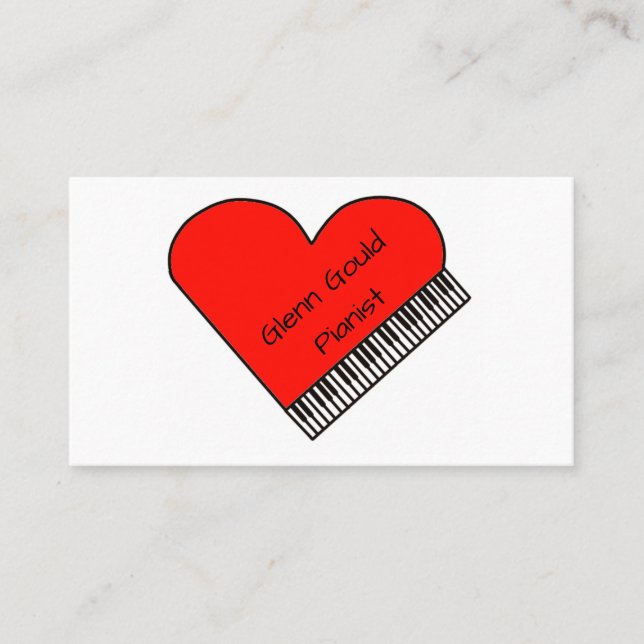 Pianistvisitkort Visitkort (Framsida)