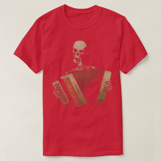 Piano Accordion Blues T Shirt (Design framsida)