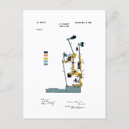 Piano Action - Patent Max Steinert - Färgad Vykort