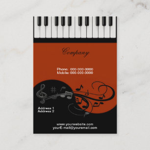 Piano Affärskort Visitkort