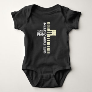 Piano Allt jag behöver är Music Jesus Christian  T Shirt