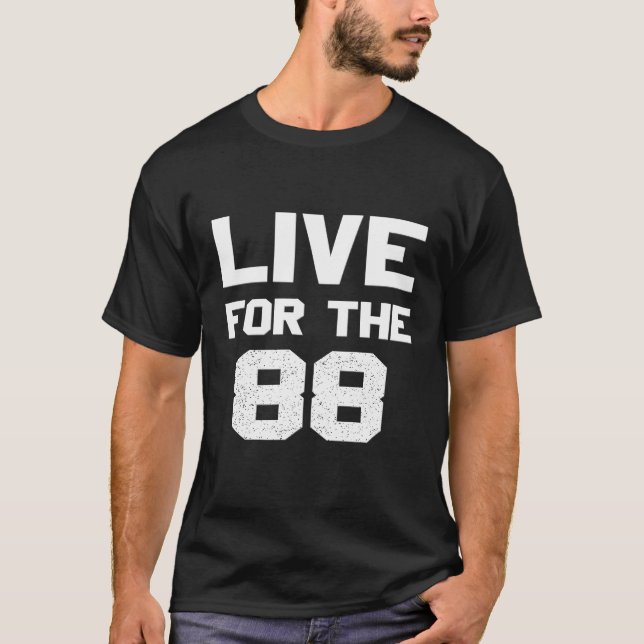 Piano Älskare bor på 88 Nycklar T Shirt (Framsida)