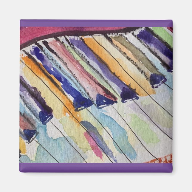 Piano älskare noterar detta! magnet (Framsidan)