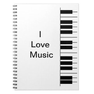 "Piano" anteckningsbok