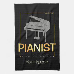 Piano är född för att vara Pianist Musician Vintag Kökshandduk