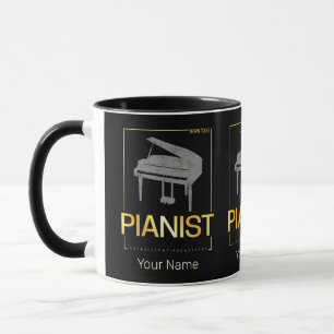 Piano är född för att vara Pianist Musician Vintag Mugg