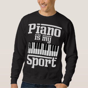 Piano är min Pianist Music Tangentbord Musician Lång Ärmad Tröja