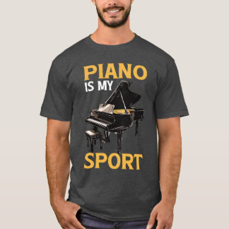 Piano är min sport roliga vänner t shirt