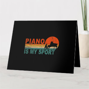 Piano är min sport Tangentbord Piano Player Musi Kort