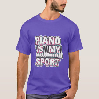 Piano är min sport vänner t shirt
