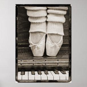 Piano Ballet Duet stor storlek Poster