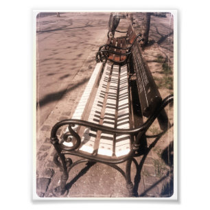 Piano bench fototryck