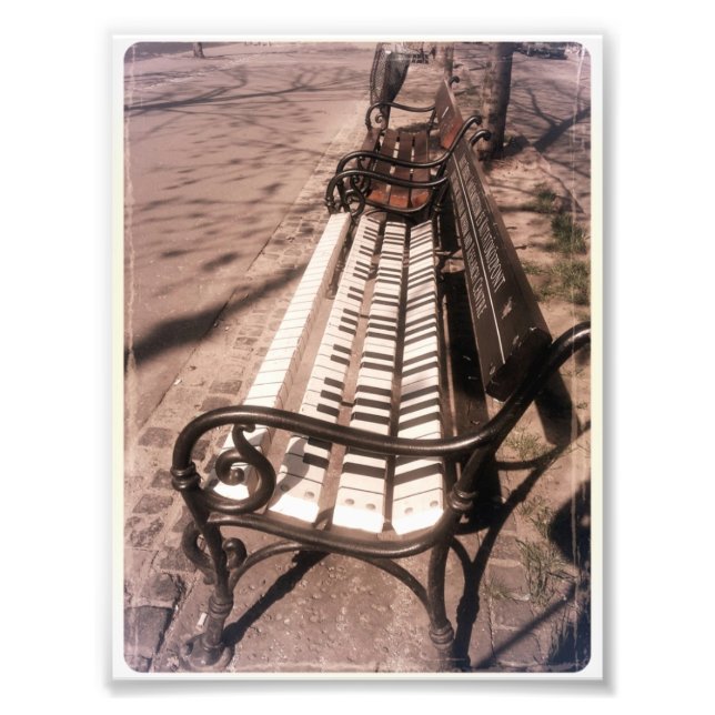 Piano bench fototryck (Framsidan)