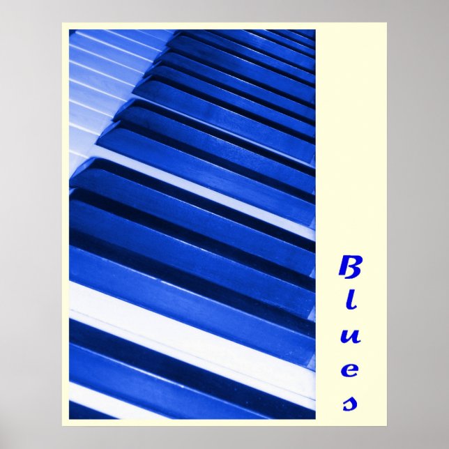 Piano Blues Poster (Framsidan)